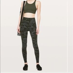 lululemon athletica Olive Camo Leggings